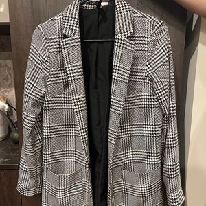 Checked blazer